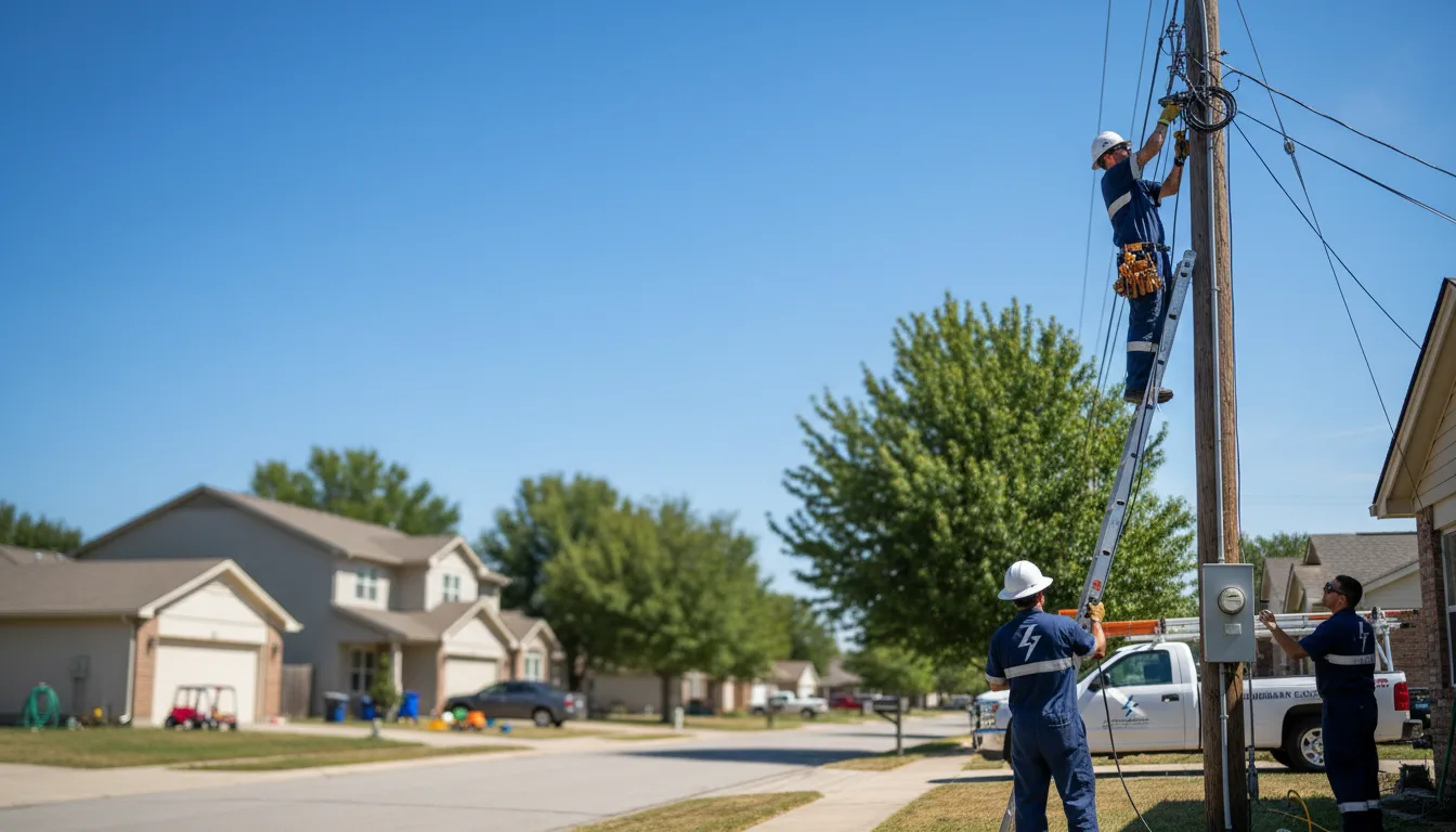 Residential electrician providing installation services in Bohemia, NY